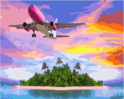 GX34499 Картина по номерам PAINTBOY "Полет над островом"