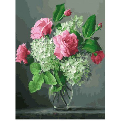 Картина по номерам Paintboy "Розовая роза" GX26679 