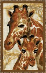 1697 Набор для вышивания Риолис "Жирафы"