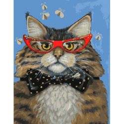 GX26906 Картина по номерам Paintboy "Модный кот"