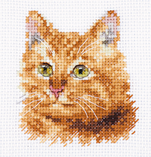0-207 Набор для вышивания Алиса "Животные в портретах. Рыжий кот"