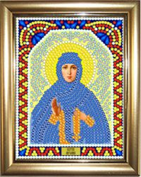ИМРА5-074 Алмазная мозаика ТМ НАСЛЕДИЕ с рамкой "Святая Ангелина"