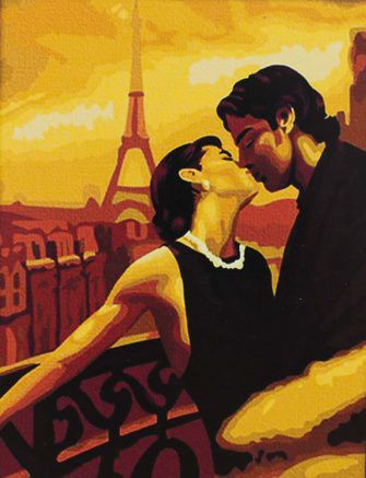 Картина по номерам Paintboy "Романтика в Париже" GX6003