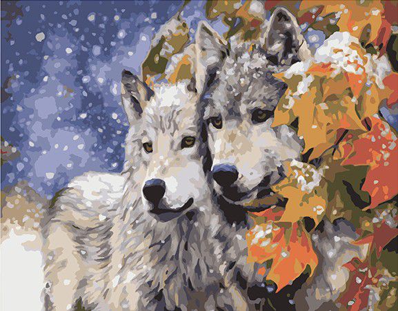 Картина по номерам Paintboy "Волчья верность" GX8416