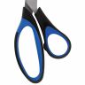 Ножницы BRAUBERG "Office-Expert" 216 мм, сине-черные, резиновые вставки, 3-х сторонняя заточка, 231563