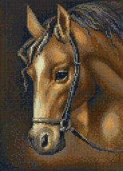 БСА3-102 Алмазная мозаика ТМ Наследие "Гнедая лошадь"