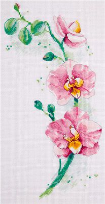  Набор для вышивания крестом PANNA "Орхидея" Ц-1887