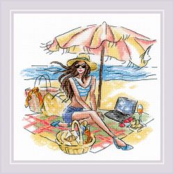 2008 Набор для вышивания Риолис «Пляжный отдых»