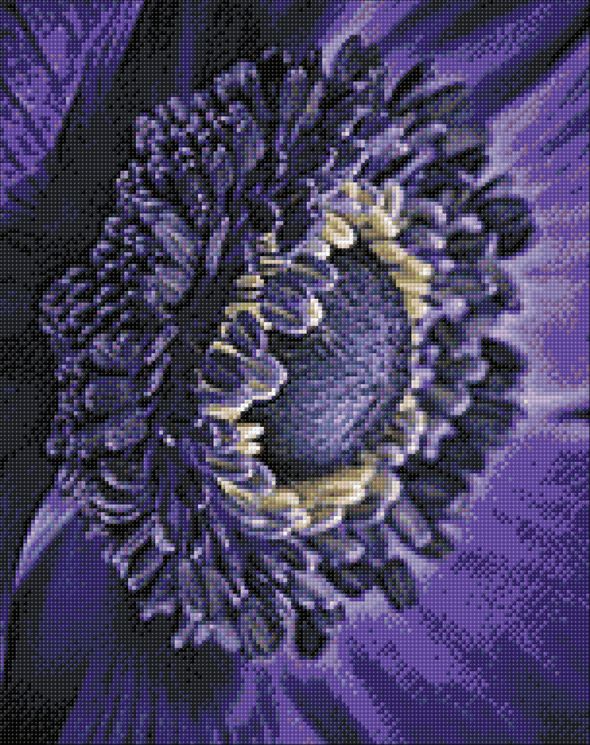 Ag 375 Алмазная мозаика Гранни "Цветок анемона"