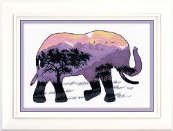 1049 Набор для вышивания ОВЕН "Мир животных.Слон."
