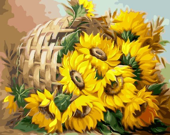 GX 25788 Картина по номерам Paintboy "Цветы солнца"