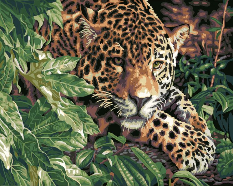 Картина по номерам Paintboy "Леопард" GX6833 