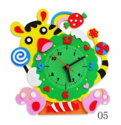 CL005 "Тигр" часы- набор для творчества из Фоамирана