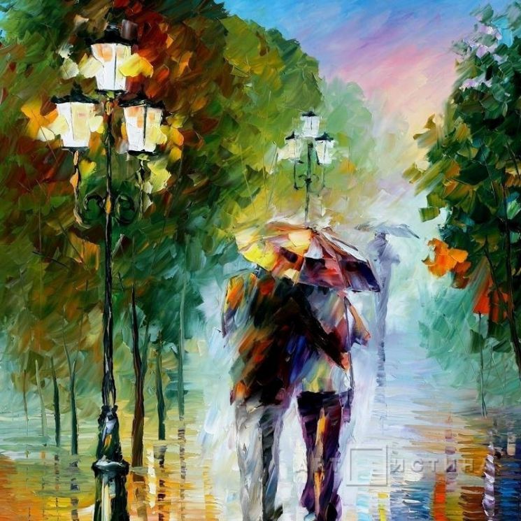 Картина по номерам Paintboy "Прогулка под дождем" GX6996 