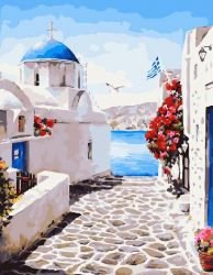 GX 27704 Картина по номерам Paintboy "Полдень в Греции"