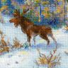 Набор для вышивания Риолис "Лось в зимнем лесу" по мотивам картины В.Л.Муравьева 1528