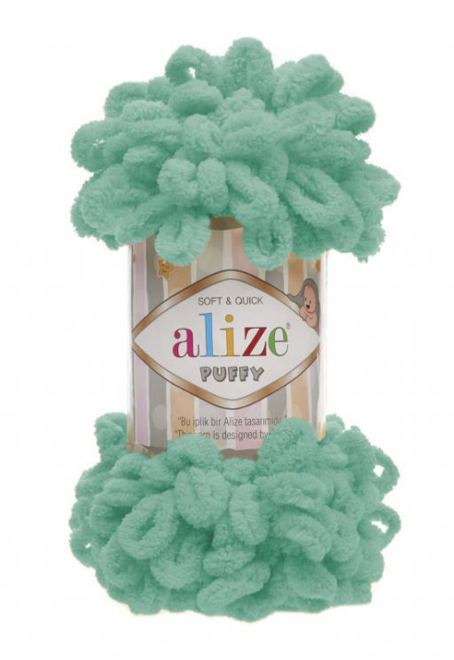490 Пряжа Alize PUFFY - мята
