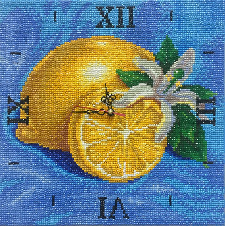 Алмазная мозаика Color Kit "Лимонная фантазия" часы 7303005P