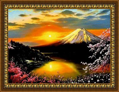 Алмазная мозаика Милато "Восход на горе Фудзияма" Z-184
