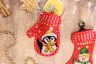 набор для вышивания "Жар-птица" Новогодняя варежка из фетра «Пингвинёнок» Т-974