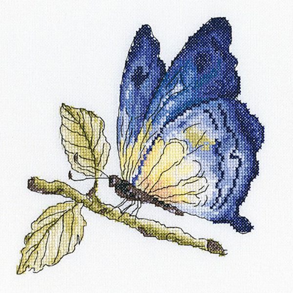 Набор для вышивания крестом РТО "Хрупкая красота в голубом" С175