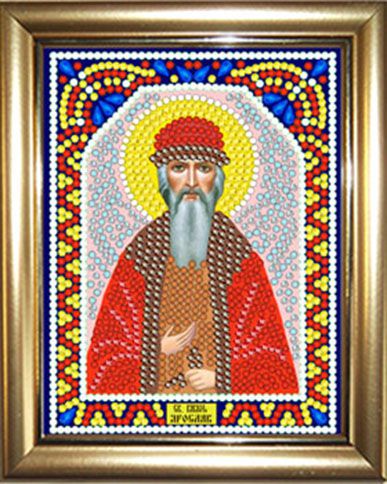 ИМРА5-106 Алмазная мозаика ТМ НАСЛЕДИЕ с рамкой "Икона князя Ярослава Мудрого"