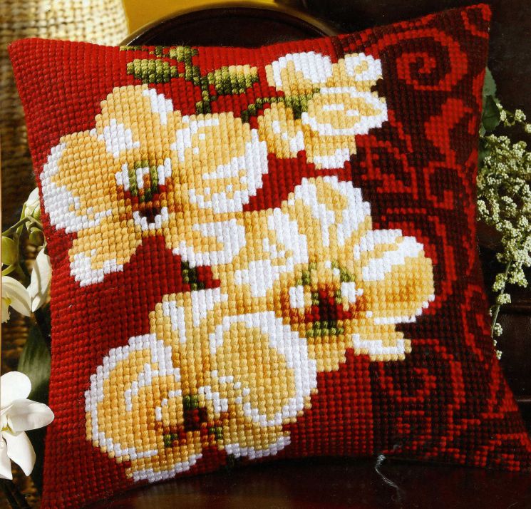 Набор для вышивания крестом Vervaco "Белая орхидея"