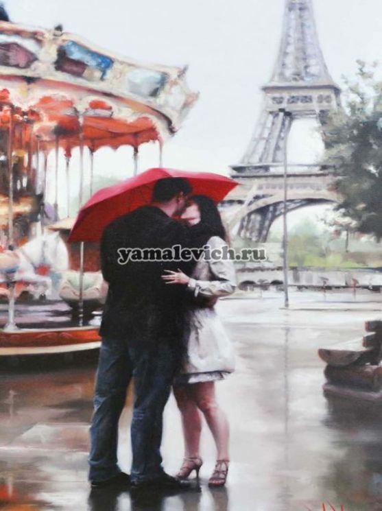 Картина по номерам Paintboy "Однажды в Париже" GX3015