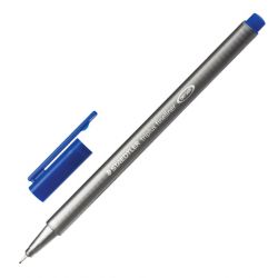 Ручка капиллярная (линер) STAEDTLER "Triplus Fineliner", СИНЯЯ, трехгранная, линия письма 0,3 мм, 334-3