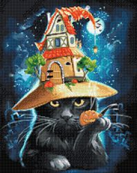 Ag 2515 Алмазная мозаика Гранни "Магический кот"