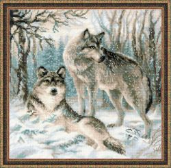 1393 Набор для вышивания Риолис "Волчья пара"