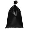 Мешки для мусора 120 л черные в рулоне 50 шт., ПВД 25 мкм, 62х102 см, ЛЮБАША эконом, 605335