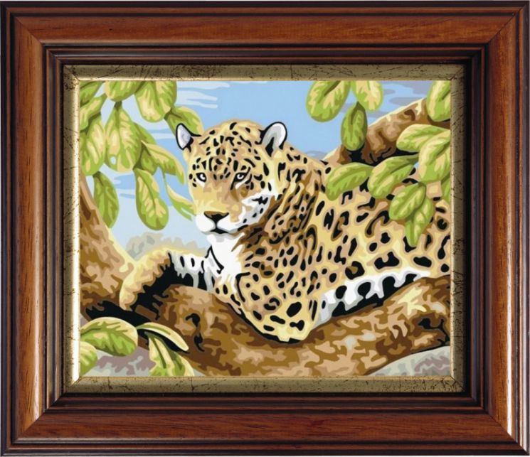 Алмазная мозаика Color Kit "Леопард на ветвях" CKC504