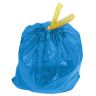 Мешки для мусора с завязками 20 л, синие, в рулоне 20 шт., прочные, ПНД 13 мкм, 45х52 см, LAIMA, 605340