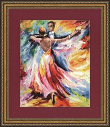 ЧМ-021 Набор для вышивания Золотое Руно "Танец любви" по картине Л.Афремова