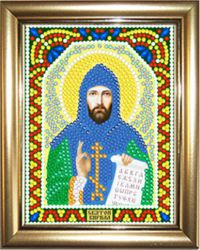 ИМРА5-052 Алмазная мозаика ТМ НАСЛЕДИЕ с рамкой "Святой Кирилл"