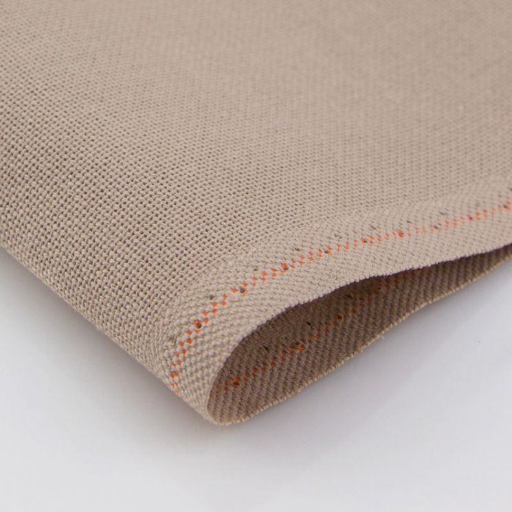 1235/779 Ткань равномерного плетения Linda (цвет светло-серо-коричневый)