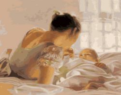 GX25114 Картина по номерам Paintboy "Молодая мамочка"