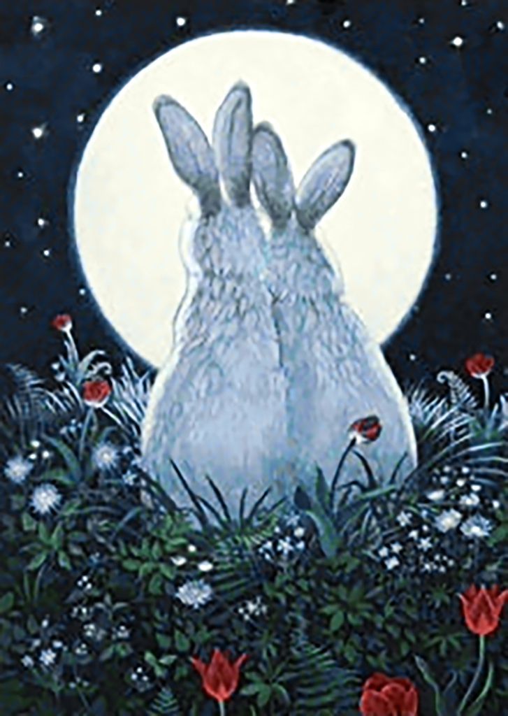 Спокойной ночи зайчик. Спящий зайчонок. Лунный зайчик. Ночной заяц. Заяц ночью.