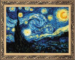 Набор для вышивания Риолис "Звездная ночь" по мотивам картины В. Ван Гога 1088